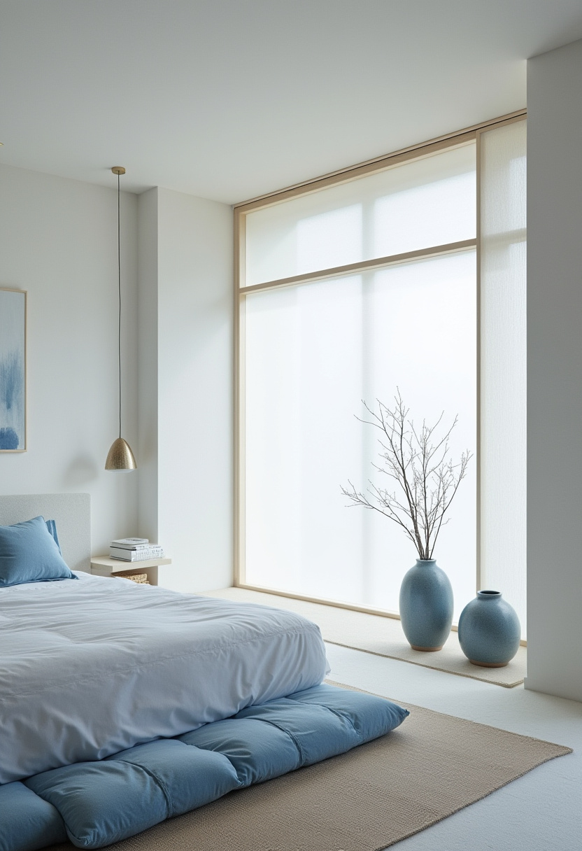 white and blue bedroom 9
