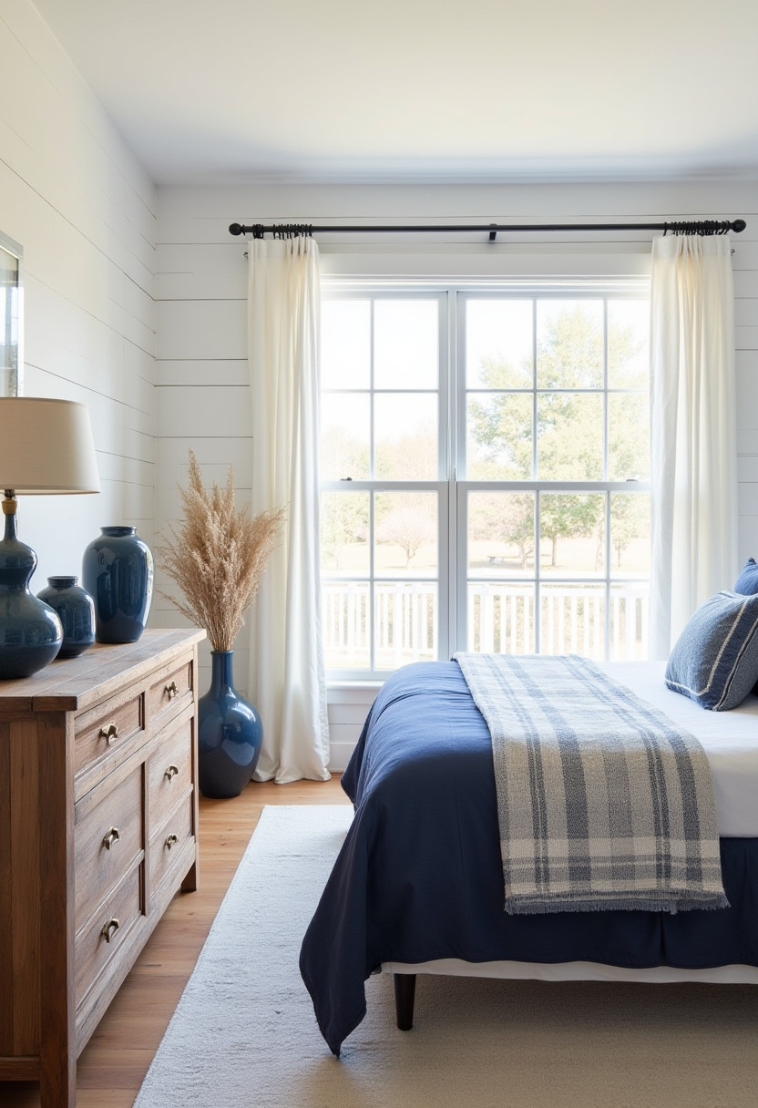white bedroom with blue accents 10