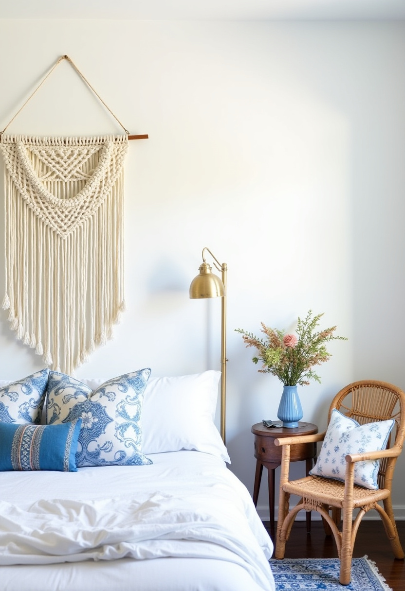white bedroom with blue accents 29