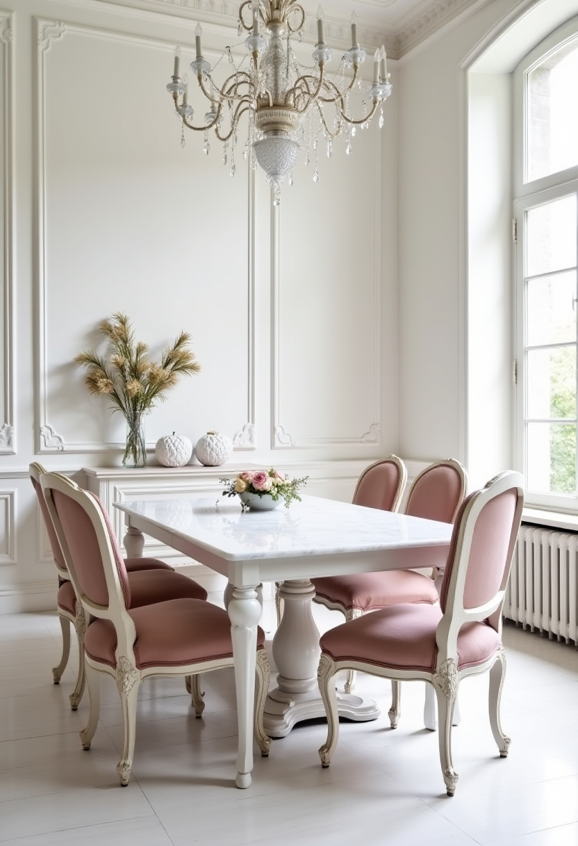 white dining room 18