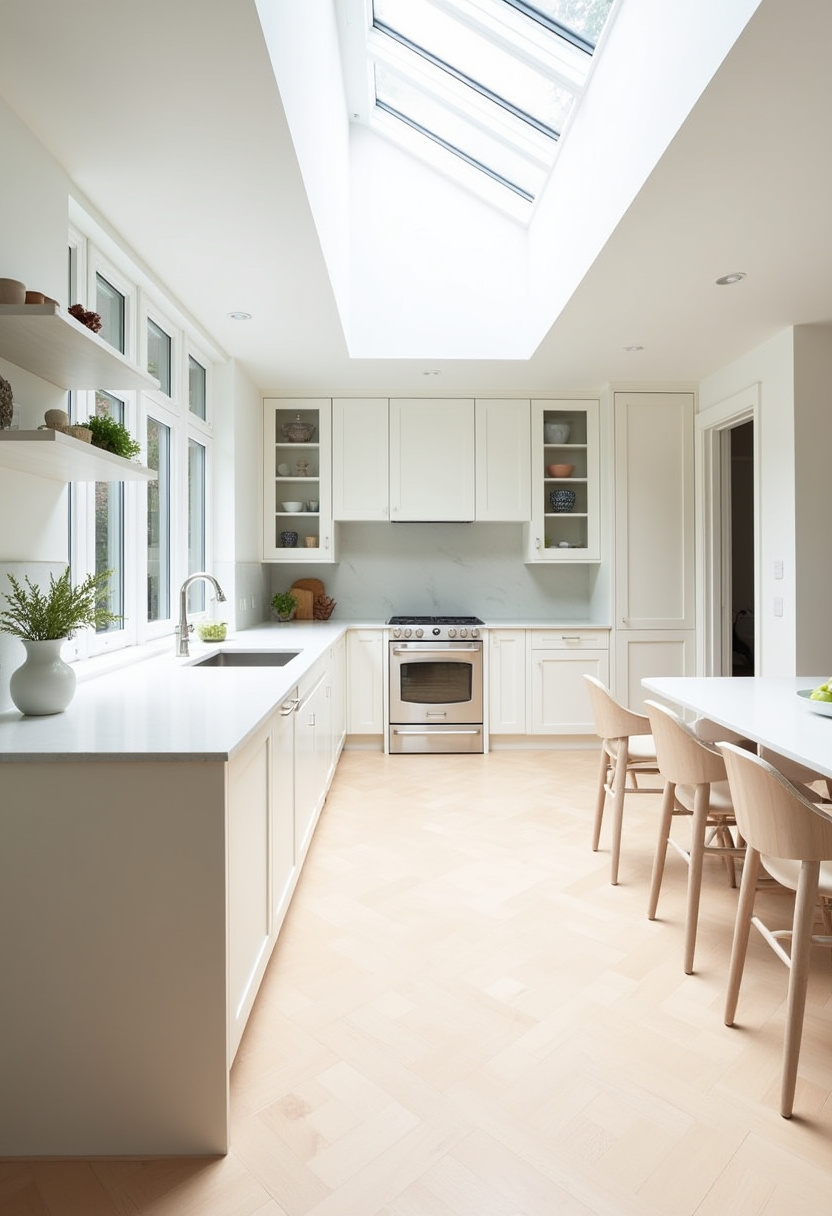 white oak and white kitchen 8