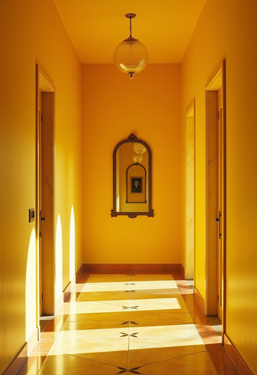 yellow hallway 6