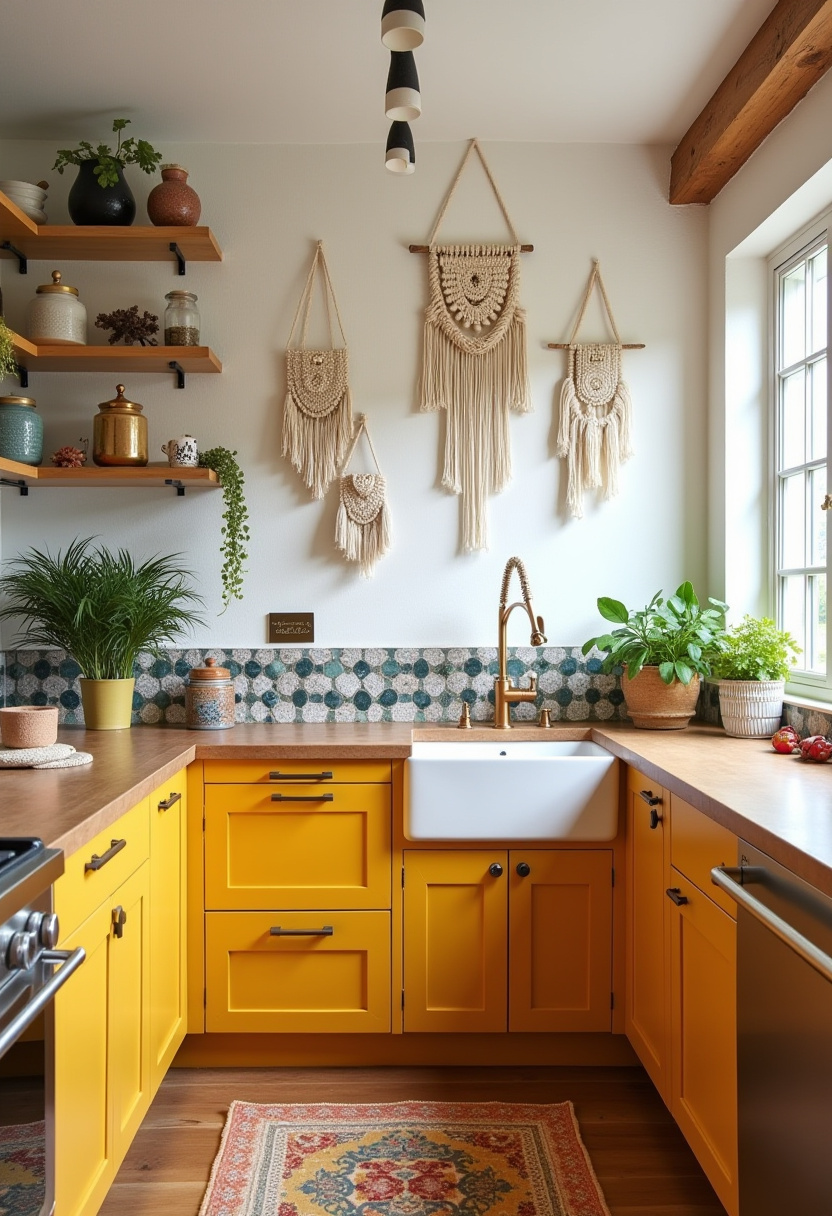 yellow kitchen cabinets 15