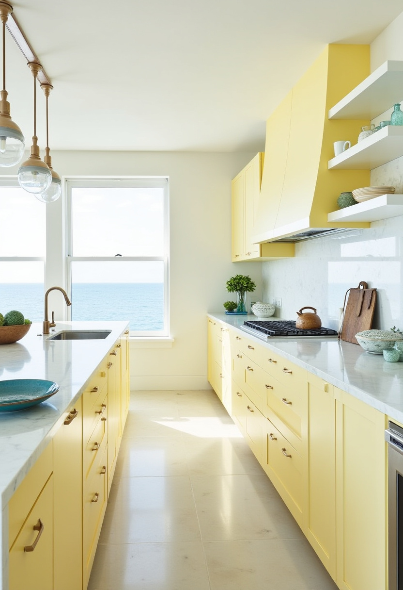yellow kitchen cabinets 23