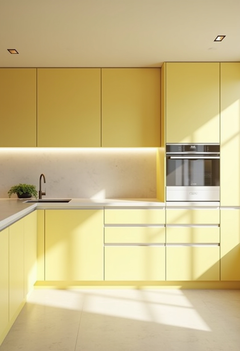 yellow kitchen cabinets 25