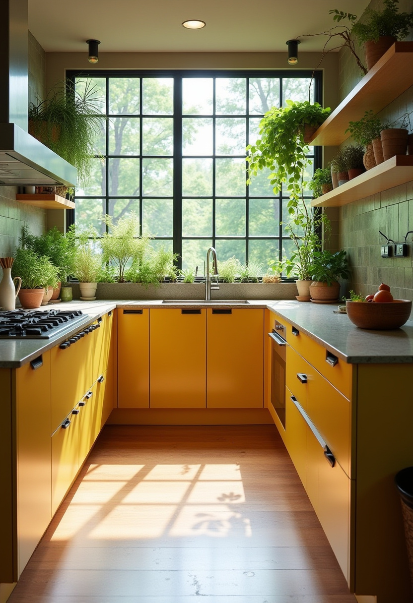 yellow kitchen cabinets 5