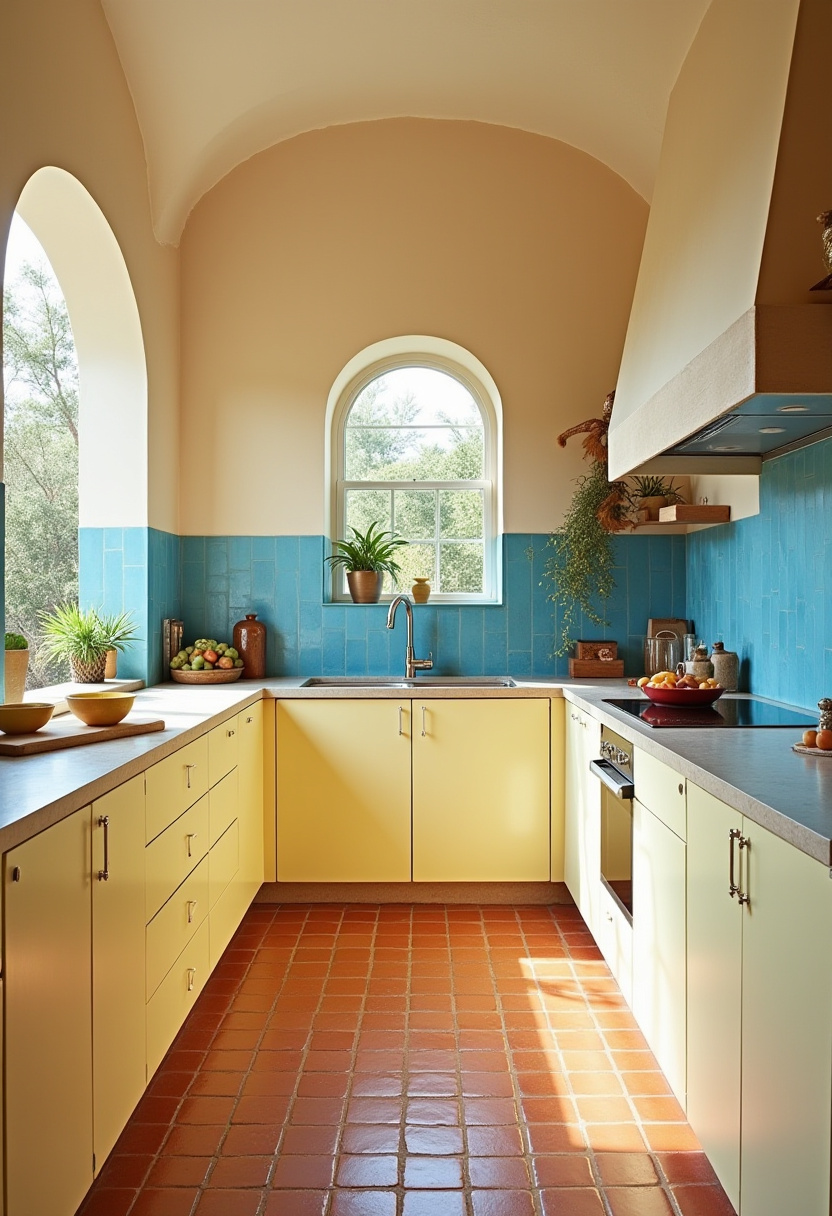 yellow kitchen cabinets 7