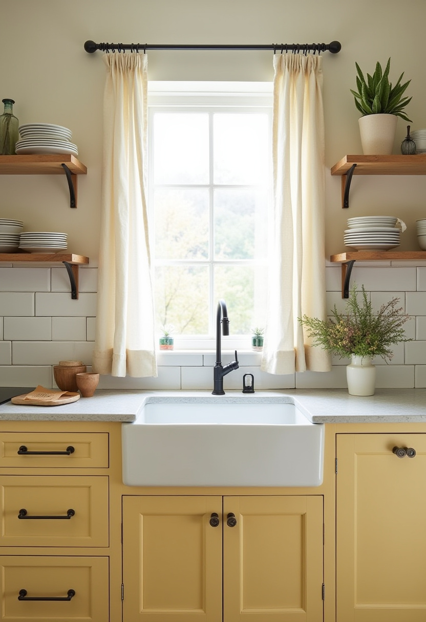 yellow kitchen cabinets 8