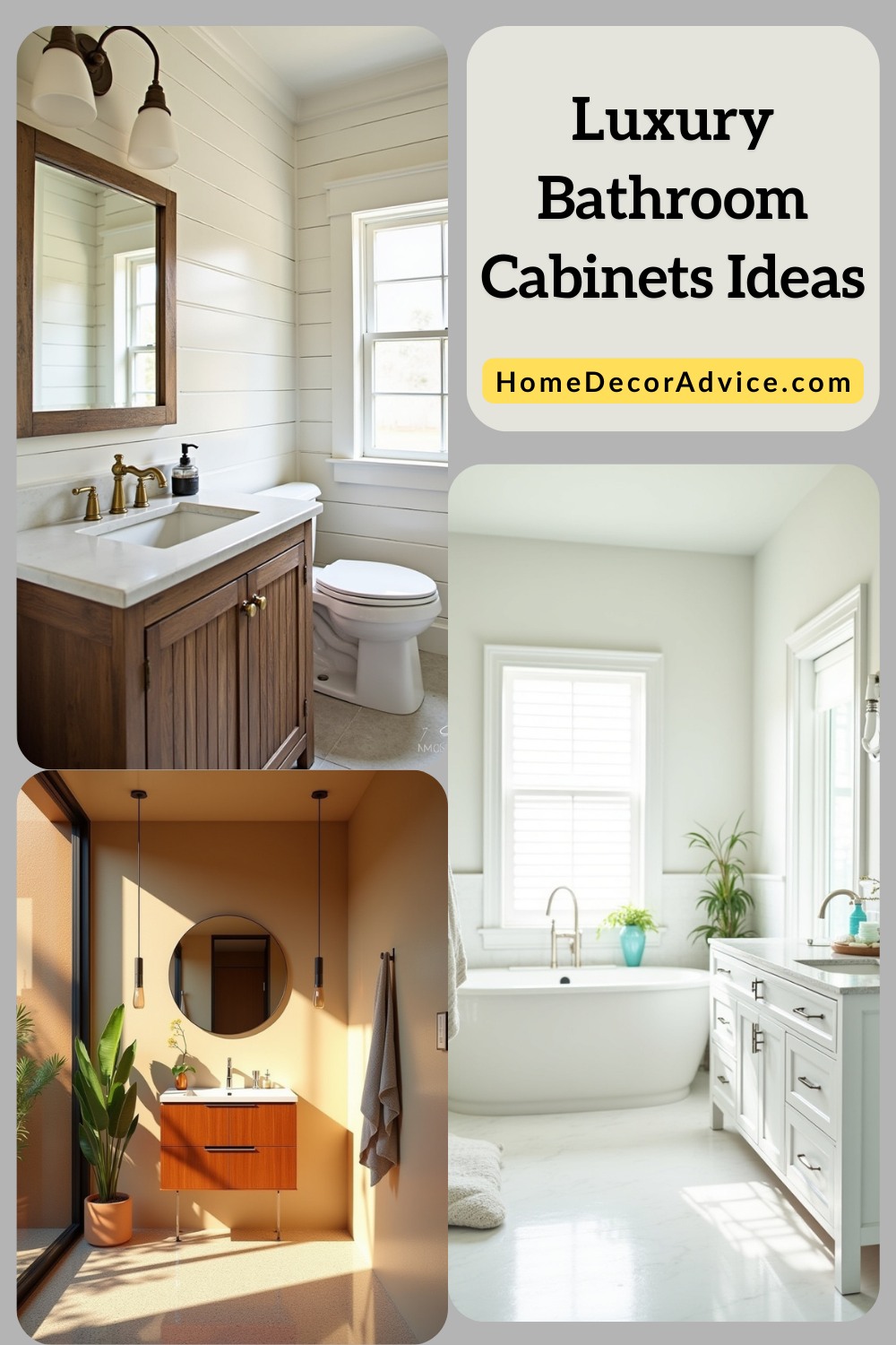 Luxury Bathroom Cabinets Ideas#Description
Ready to upgrade your bathroom with a touch of luxury? Explore these stunning luxury bathroom cabinets ideas! From high-end bathroom vanity designs with intricate details to bespoke custom cabinetry solutions that fit your space perfectly these ideas are for you. Elevate your bathroom with stylish bathroom storage and upscale bathroom decor that combines elegance and function. Find inspiration for your next high-end renovation project right here. Save this pin for your dream bathroom!#homedecor #homedecore #homedecoration #homedecorideas #HomeDecorInspo #homedecorinspo #homedecorating #homedecorlovers #HomeDecorInspiration